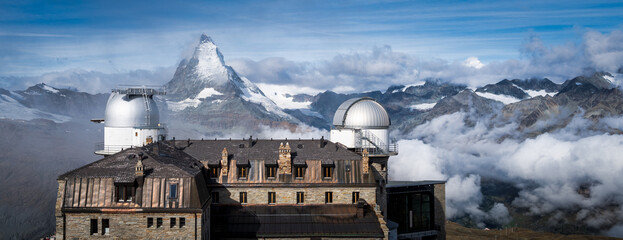 Matterhorn between Observatorium Gornergrat