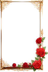 Obraz premium Flower Border Frame PNG Image Transparent Background