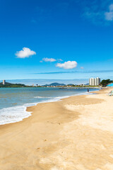praia em Balneário Piçarras, Santa Catarina, Brasil