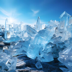 early summer green ice