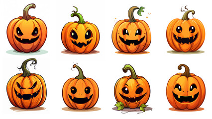 halloween pumpkin set
