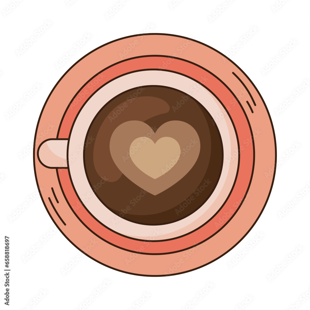 Canvas Prints coffee cup illustration