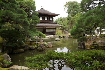 Silberner Pavillon in Kyoto, 17. September 2023