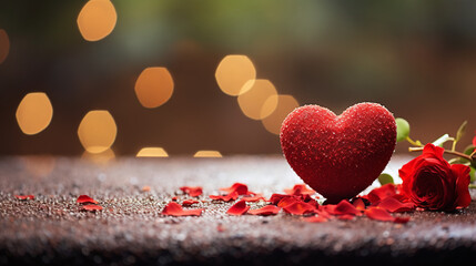 Fototapeta premium Eternal Love: A Symbolic Image of Affection