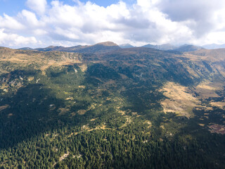 Aerial view of Fish lakes, Rila mountain, Bulgaria