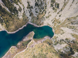 Aerial view of Fish lakes, Rila mountain, Bulgaria