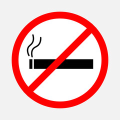 No smoking sign. Vector design.