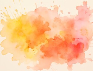 watercolor abstract autumn background