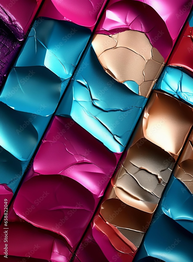 Poster abstract background with triangles