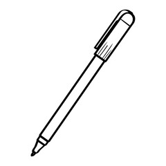 School pen on white background