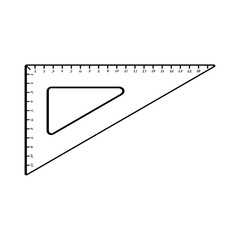 Angle ruler on white background