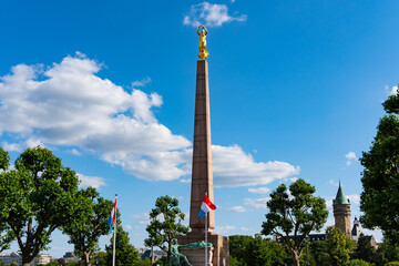 Gëlle Fra, Monument of Remembrance, a war memorial in Luxembourg City