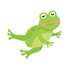Naklejka premium green frog design