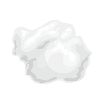 Soft cotton wool on white background