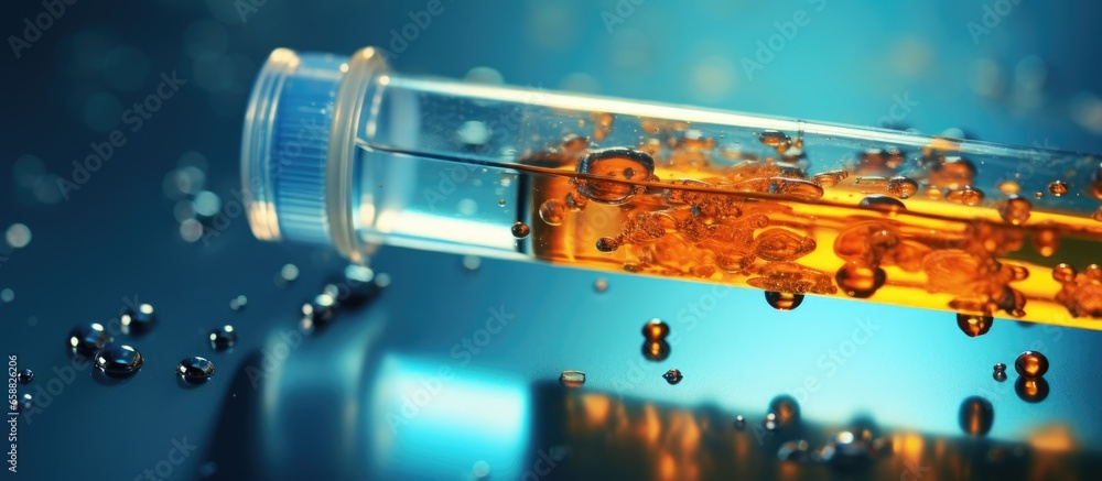 Poster extract dna from food lysate in a 15 ml tube with copyspace for text