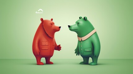 Red Bear and Green Bear
