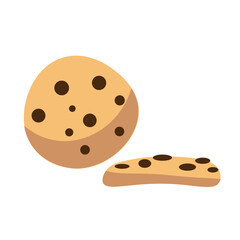 Christmas cookies on white background