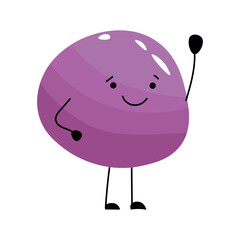 Cute delicious mochi on white background  