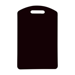 Kitchen cutting board on white background