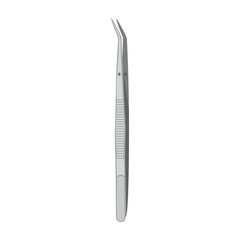 Dental cotton pliers on white background