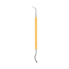 Dental scaler on white background
