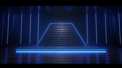 Design Background for Bursting Lights in Neon Colors