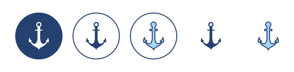 Anchor icon vector. Anchor sign and symbol. Anchor marine icon.