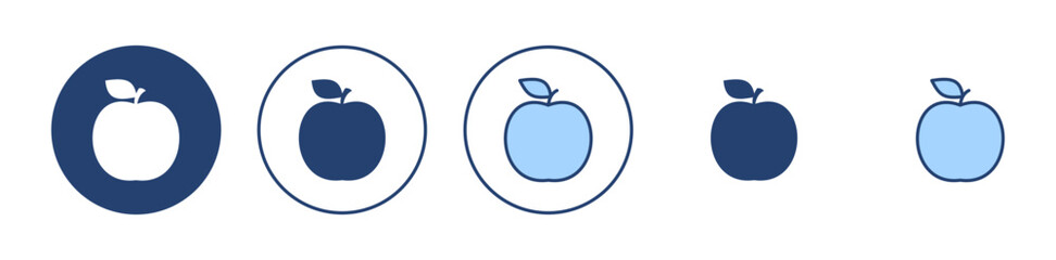 Apple icon vector. Apple sign and symbols for web design.