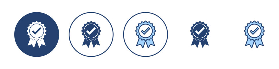 Approved icon vector. Certified Medal Icon