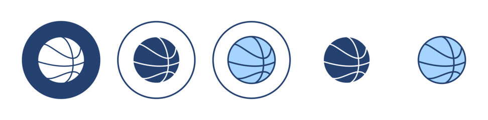 Basketball icon vector. Basketball ball sign and symbol