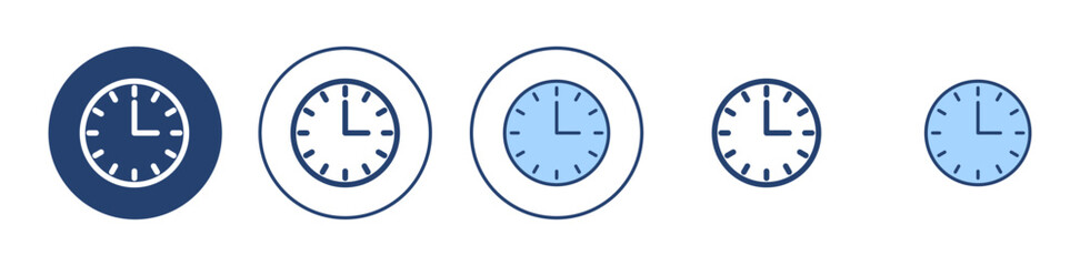 Clock icon vector. Time sign and symbol. watch icon