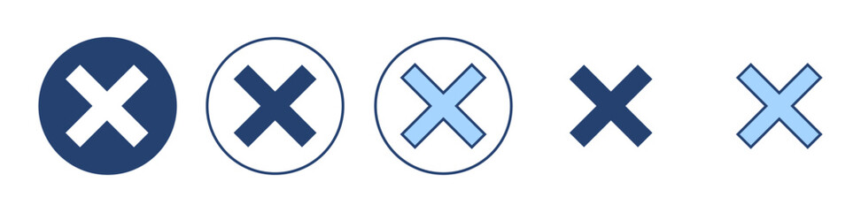Close icon vector. Delete sign and symbol. cross sign