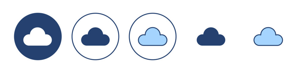 Cloud icon vector. cloud sign and symbol