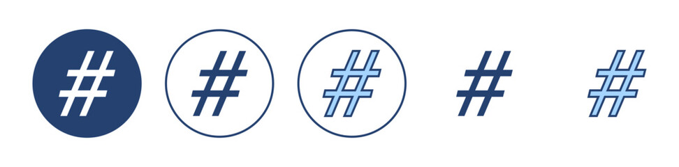 Hashtag icon vector. hashtag sign and symbol