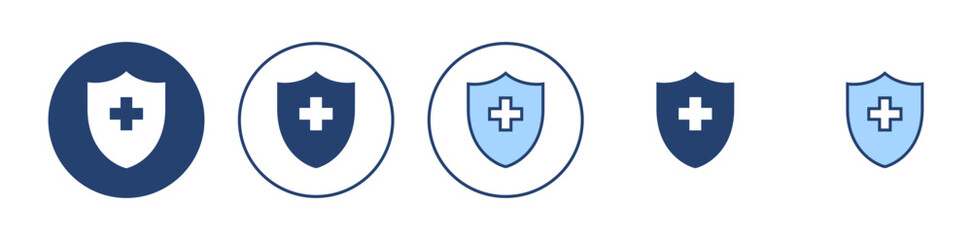 Health insurance icon vector. Insurance health document sign and symbol