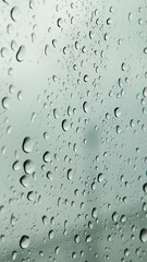 Gotas de água no vidro após um dia de chuva