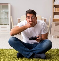 Man addicted to computer games