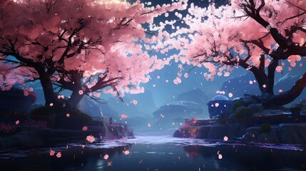Illustration of Cherry Blossoms