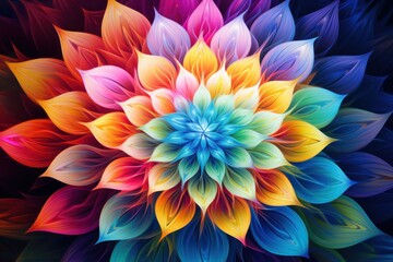 a colorful flower with petals