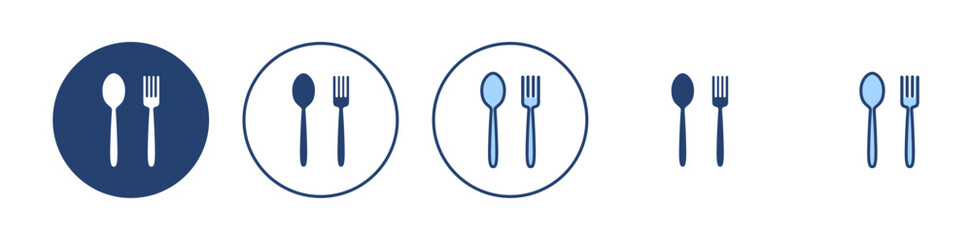 spoon and fork icon vector. spoon, fork and knife icon vector. restaurant sign and symbol