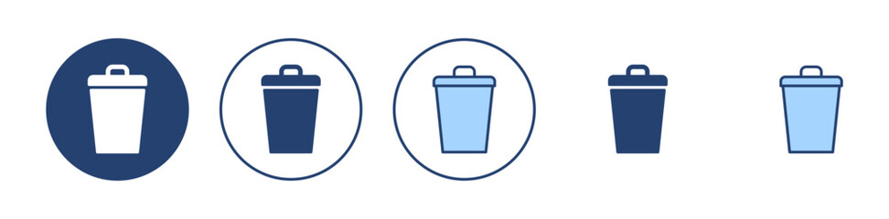 Trash icon vector. trash can icon. delete sign and symbol.