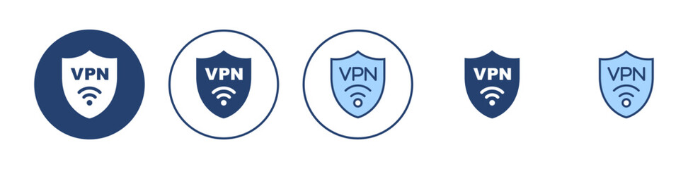 Vpn icon vector. Private network sign and symbol. virtual private network icon.