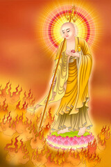 Bodhisattva King Ksitigarbha of the Great Vow (Earth Store Bodhisattva)
