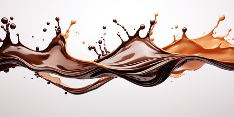 a liquid splashing in a swirl