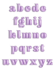 alphabetアルファベットメタリック3d