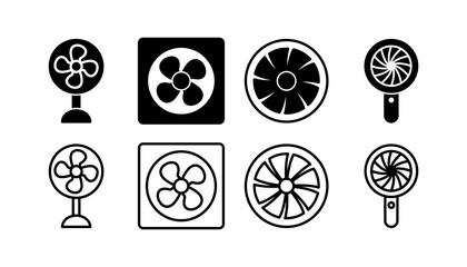 Fan icon vector. blower icon. propeller. ceiling