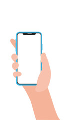 Hand holding Cell Phone