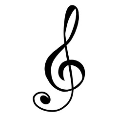 treble clef and notes