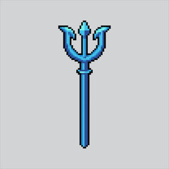 Pixel art illustration Trident. Pixelated Trident. Ocean Neptune Poseidon Trident
icon pixelated for the pixel art game and icon for website and video game.
old school retro.