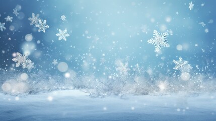 Design background for Winter Snowflakes